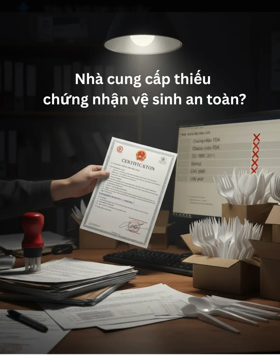 Nhà cung cấp thiếu chứng nhận